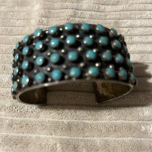 Turquoise and Sterling Silver Women's Cuff Bracelet
